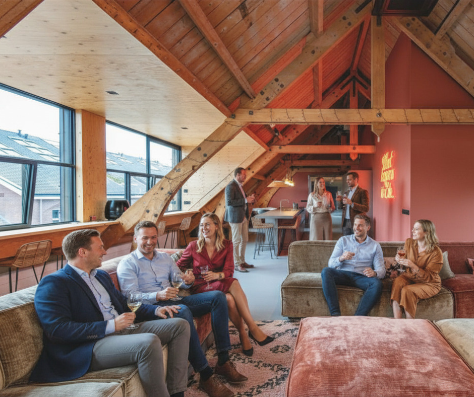 Teamtrainingslocatie met lounge