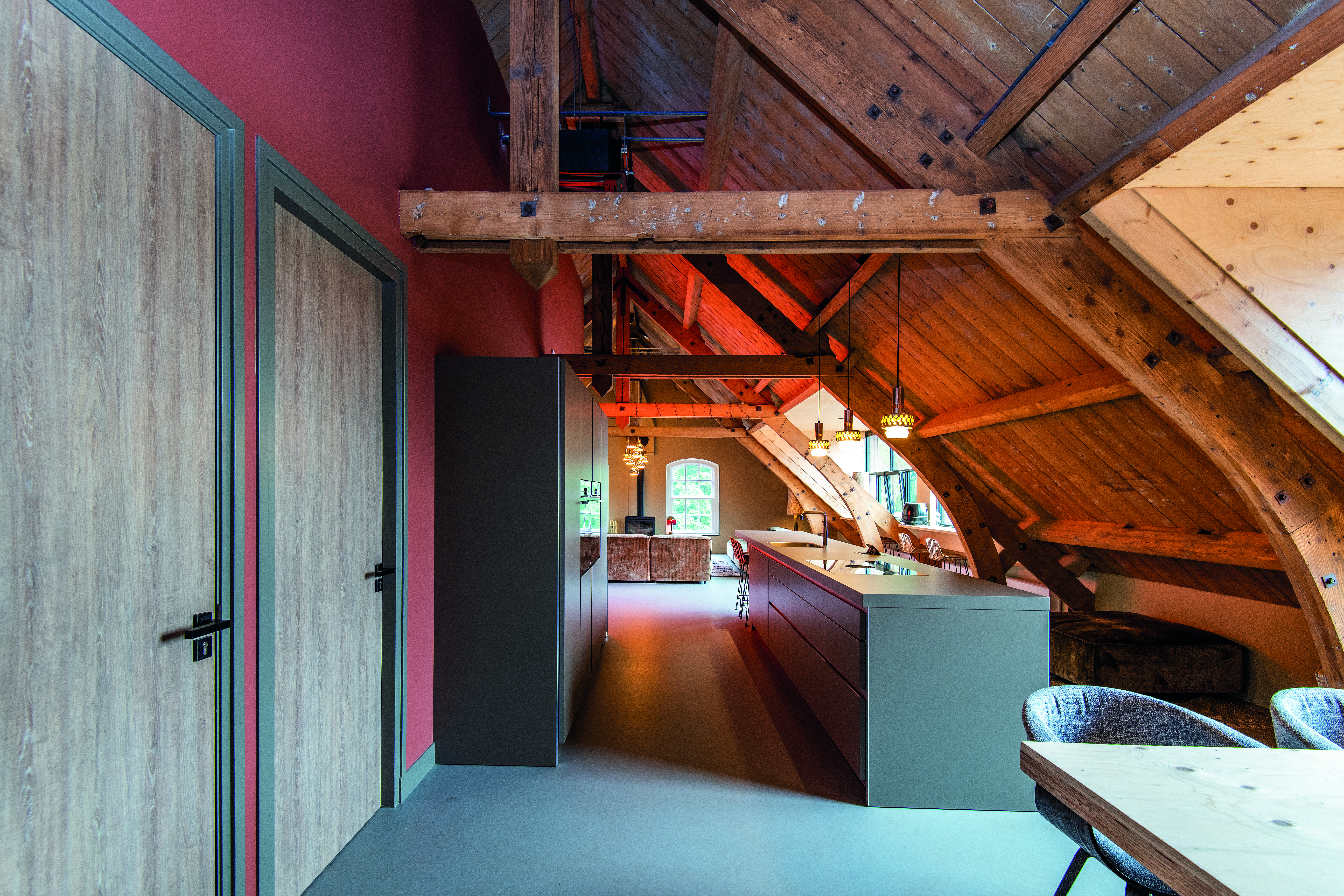 Kazerne Loft Keuken Lounge en deuren